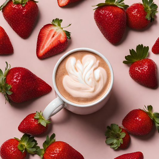 Strawberries and Cream Latte